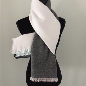 Pink and Black Blanket Scarf